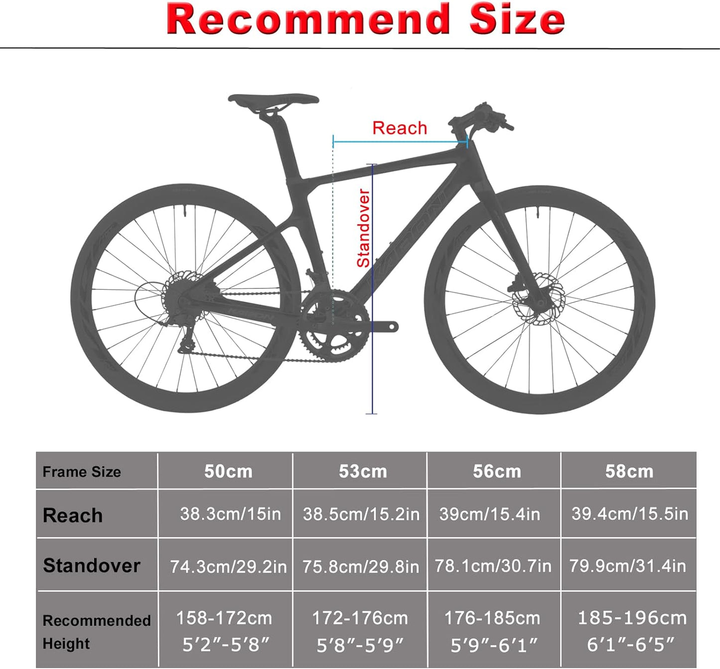 RINOS Bicicletta da strada in carbonio 700C Shimano Ultegra R8000 22 velocità Odin5.0