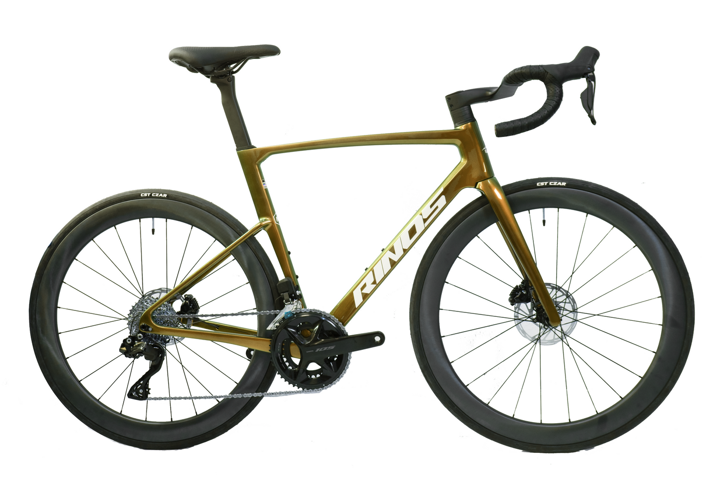 RINOS Bici da Corsa in Carbonio Odin 6.1 Shimano 105 Di2, 24 velocità