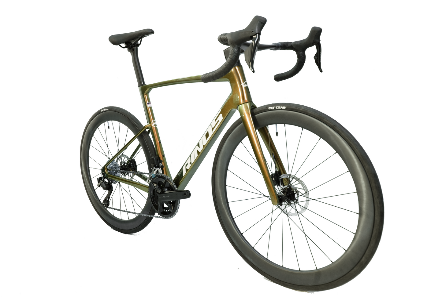 RINOS Bici da Corsa in Carbonio Odin 6.1 Shimano 105 Di2, 24 velocità