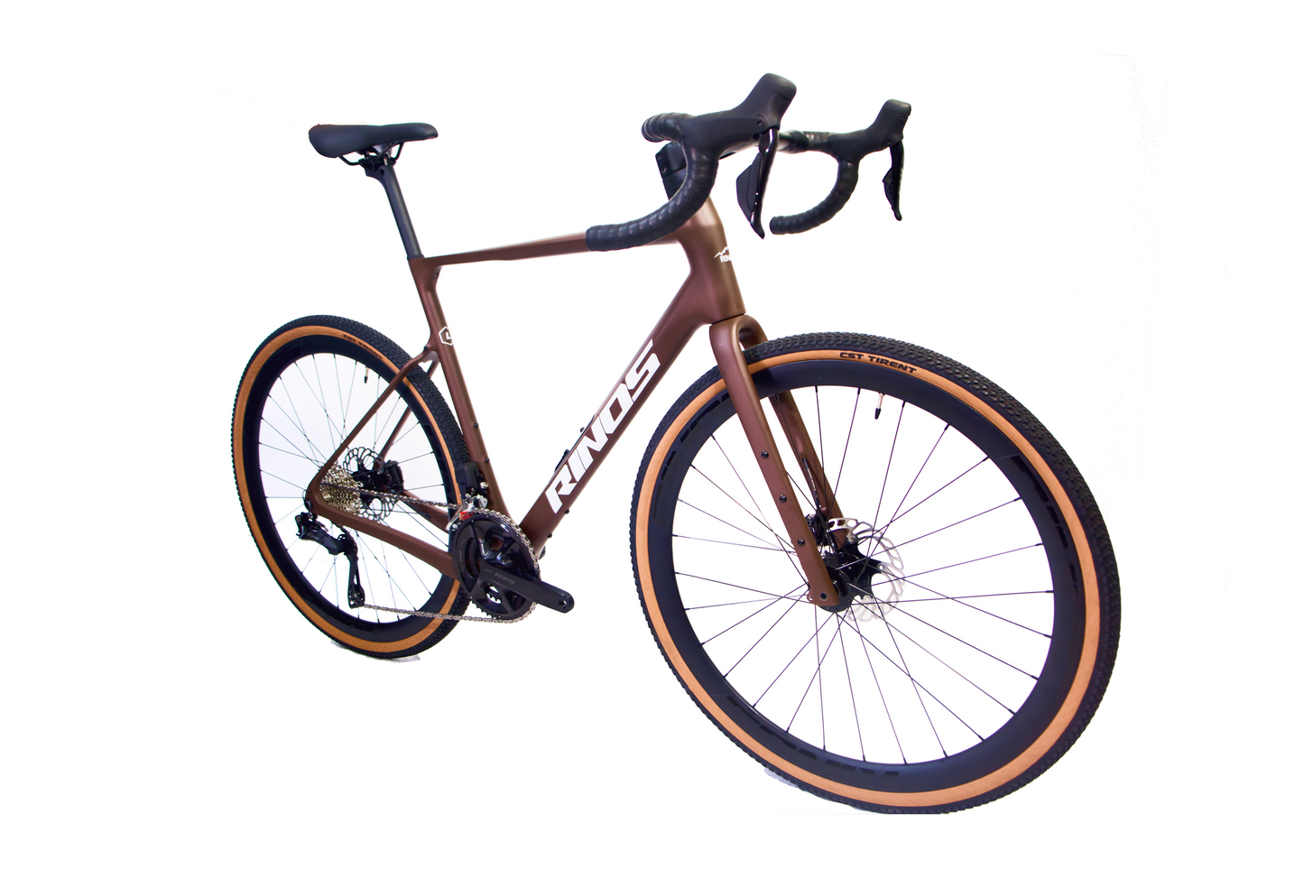 RINOS Gravel in Carbonio Sandman 8.0 Shimano 105 Di2 Caffè