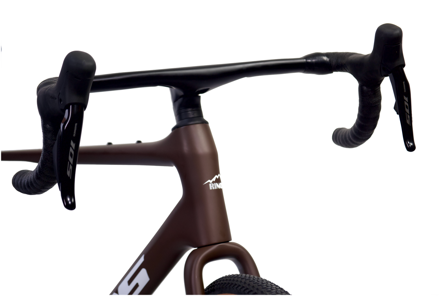 RINOS Gravel in Carbonio Sandman 8.0 Shimano 105 Di2 Caffè