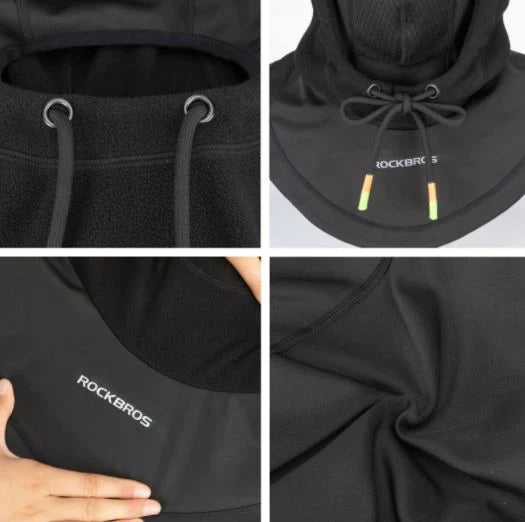 ROCKBROS Maschera da sci Thermo Fleece Balaclava Inverno Balaclava Sotto Casco