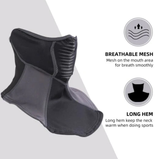 ROCKBROS Inverno Balaclava Cappuccio Moto Mezza Maschera Balaclava Sciarpa Bicicletta Outdoor