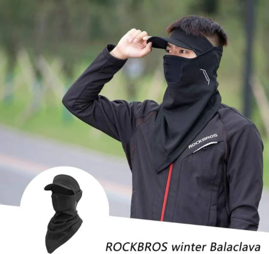 ROCKBROS Mezzo passamontagna bicicletta maschera tubo sciarpa moto antivento