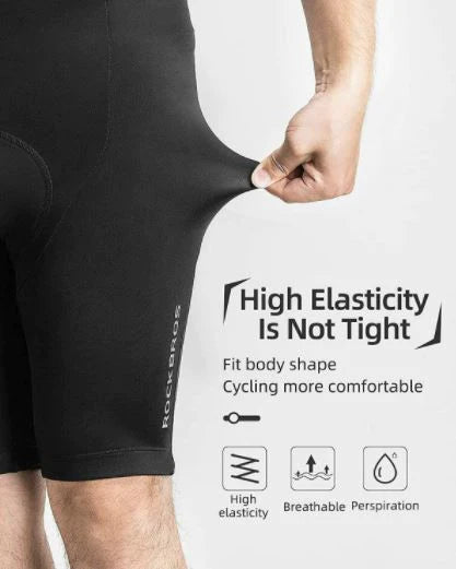 ROCKBROS Pantaloncini da bici con bretelle Pantaloncini corti imbottiti da bici M-4XL