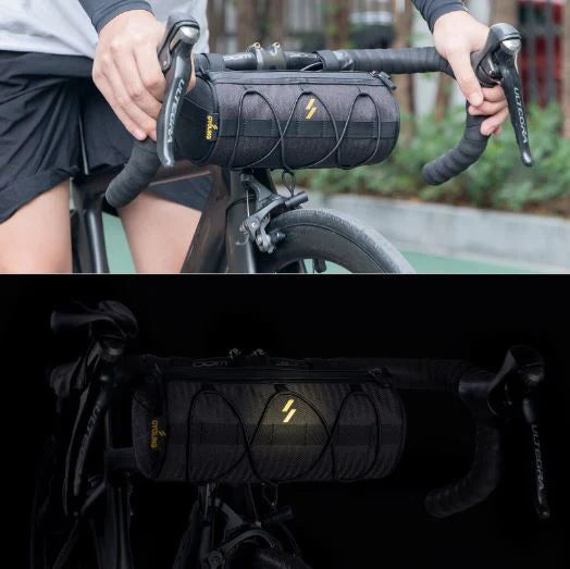 ROCKBROS Borsa da manubrio per bicicletta Borsa di stoccaggio multifunzionale