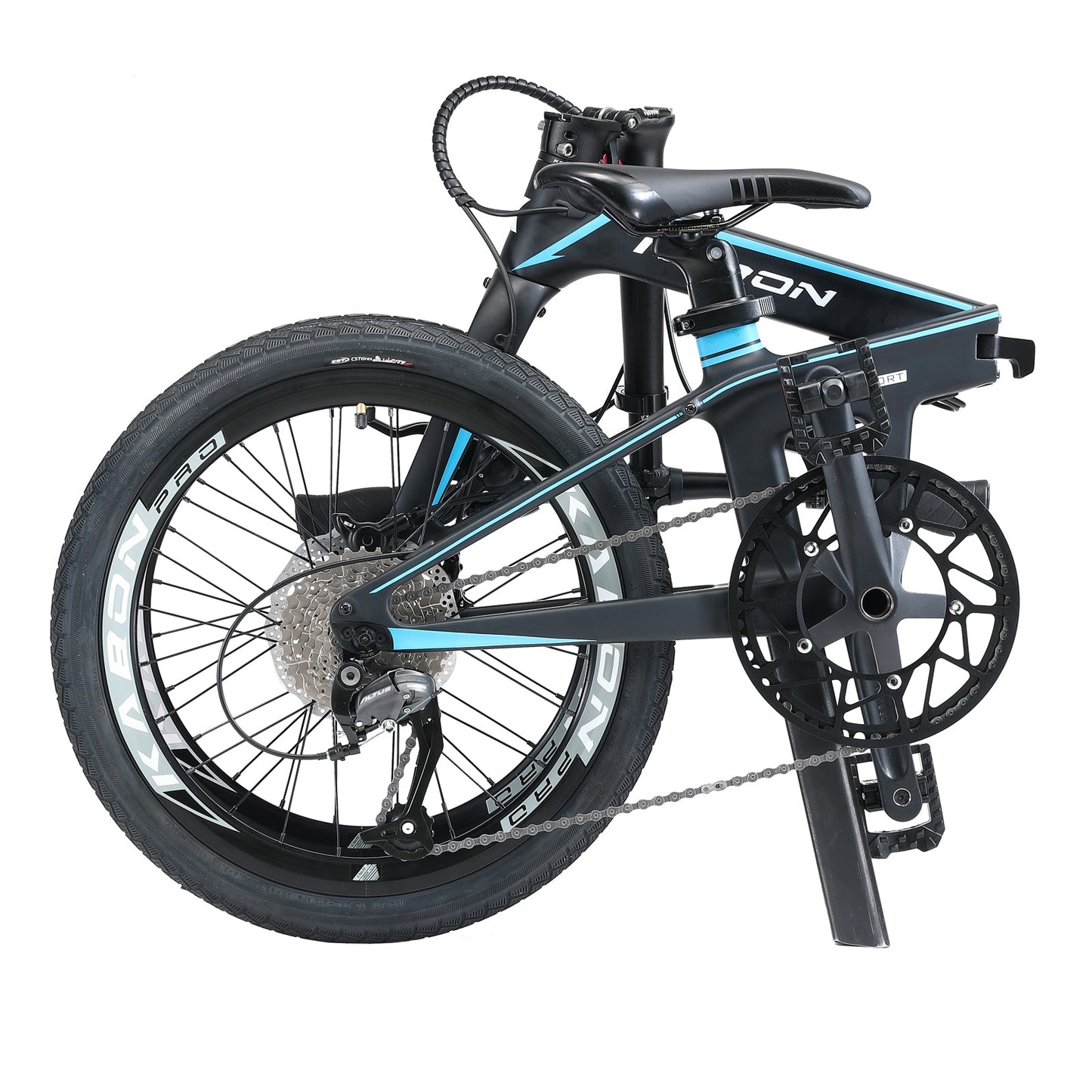 KABON Citta Bicicletta pieghevole Carbon Shimano Altus 9S 20 pollici