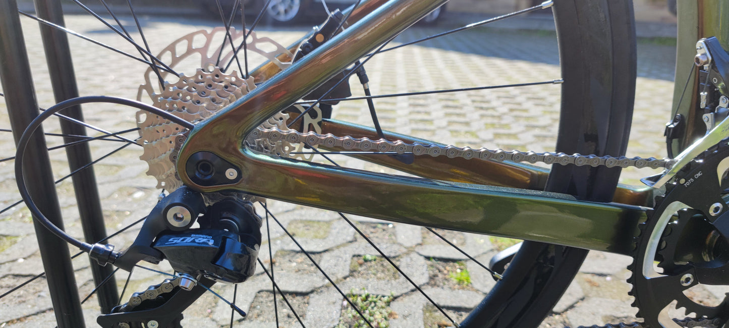 RINOS Bicicletta da strada in carbonio 700C Shimano SORA R3000 18 velocità Odin1.0