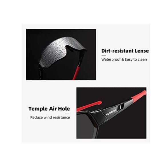ROCKBROS 10161 Occhiali da sole sportivi fotocromatici Protezione UV400