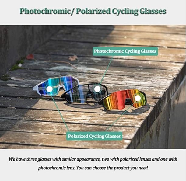 ROCKBROS 10181 Occhiali da ciclismo fotocromatici auto oscuranti