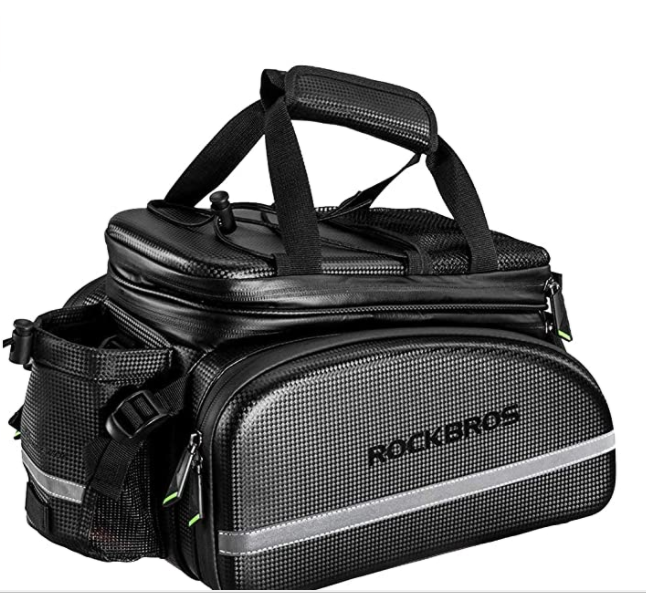 ROCKBROS A6-6 Borsa portapacchi posteriore bici 10-35L borsa impermeabile macchina fotografica