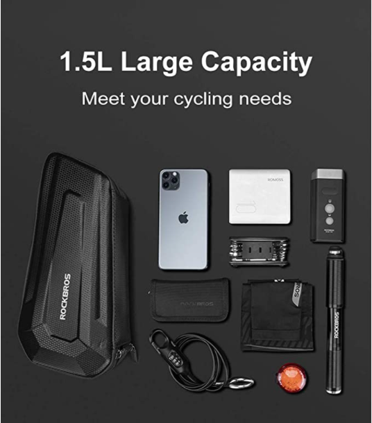 ROCKBROS B67 Borsa telaio bici impermeabile triangolare 2.5L