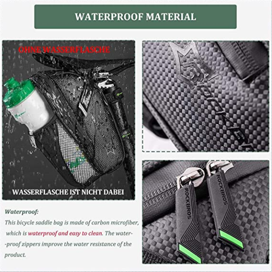 ROCKBROS C35 Borsa per sella con catarifrangenti impermeabile
