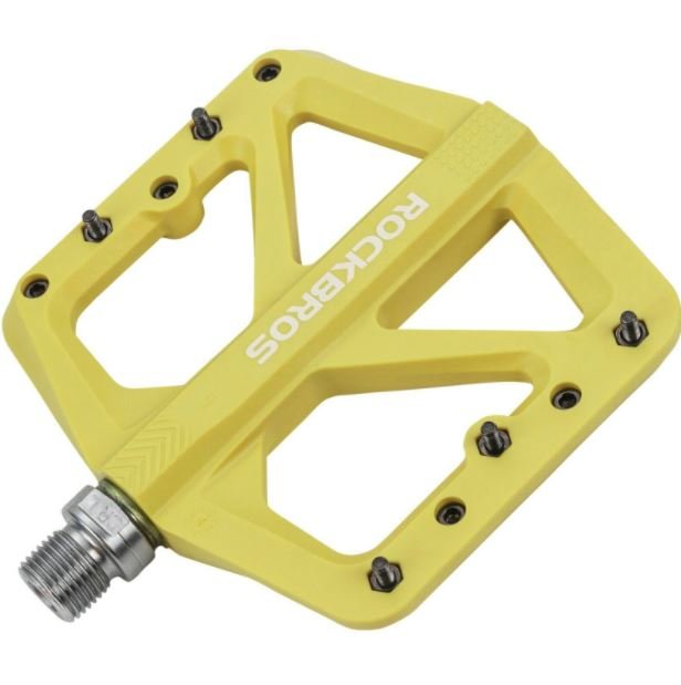 ROCKBROS Pedali in nylon per MTB anti-scivolo piatti 9/16 pollice 3 Cuscinetti sigillati