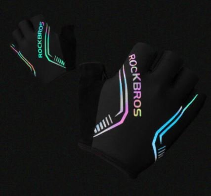 ROCKBROS Guanti ciclismo mezzo dito PU+SBR donne / uomini