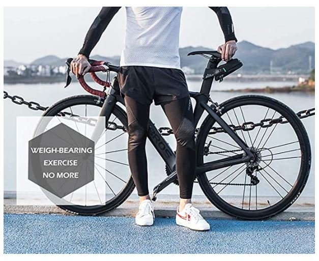 ROCKBROS LKPJ003-3XL scaldamuscoli per ciclisti con paraginocchia (1 paio)