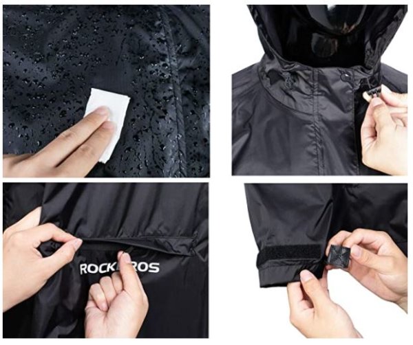 ROCKBROS Impermeabile unisex Nero