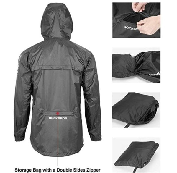 ROCKBROS Impermeabile unisex Nero