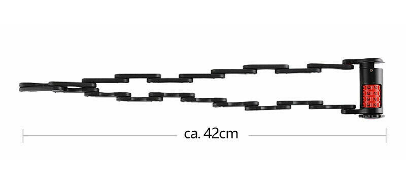 ROCKBROS WL790 Lucchetto bici pieghevole con supporto antifurto