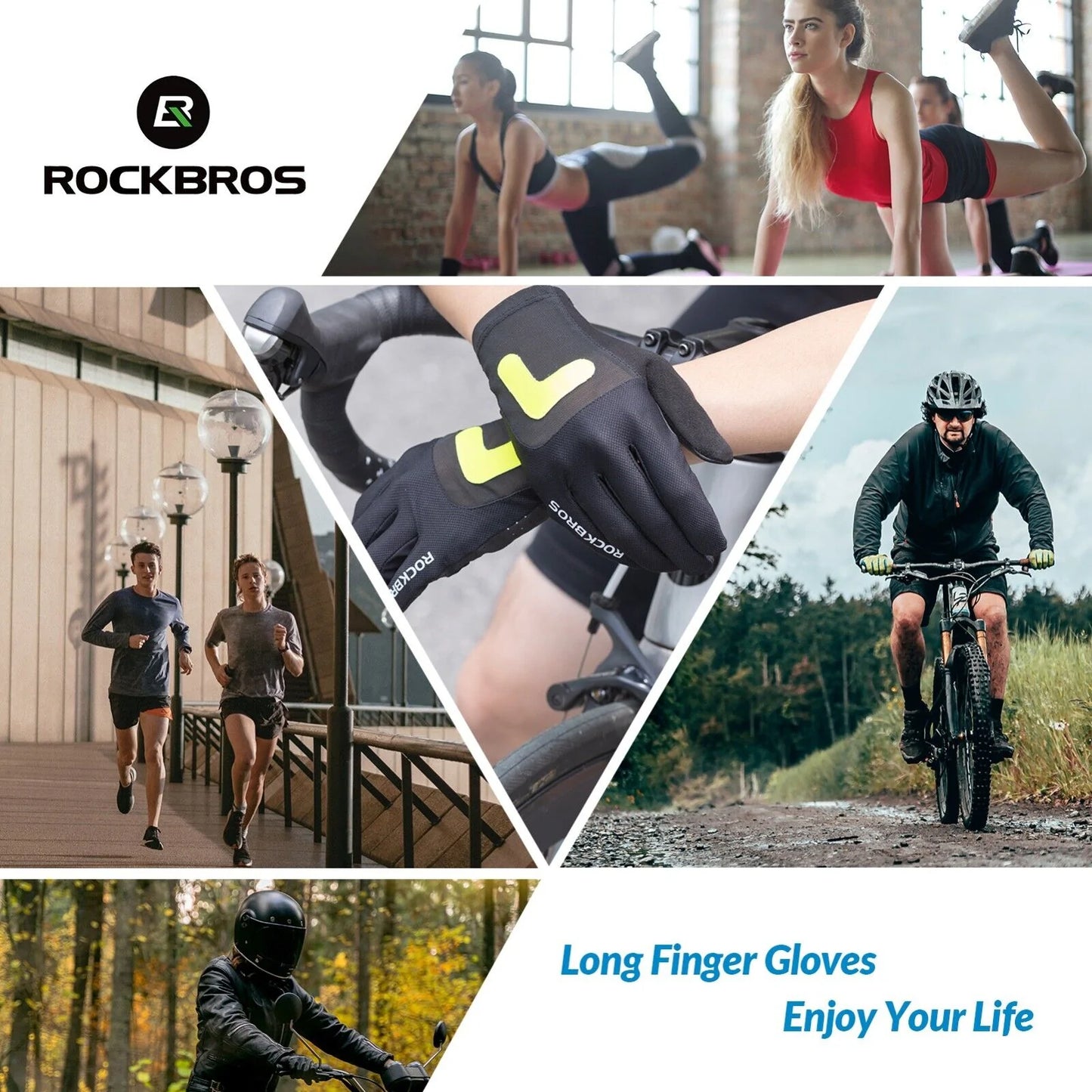 ROCKBROS S299 Guanti da ciclismo Guanti da moto con touch screen