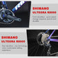 RINOS Bicicletta da strada in carbonio 700C Shimano Ultegra R8000 22 velocità Odin5.0