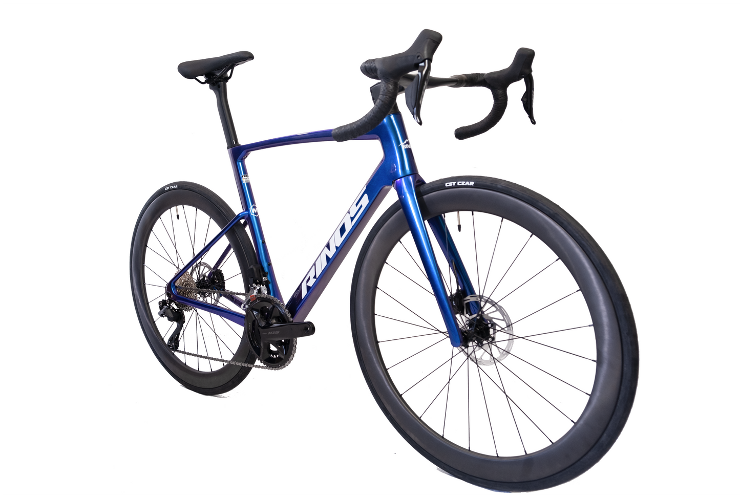 RINOS Bici da Corsa in Carbonio Odin 6.1 Shimano 105 Di2, 24 velocità