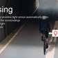 TOWILD TL03 Luce posteriore per bicicletta Luce posteriore per bicicletta con rilevamento automatico Luce posteriore ricaricabile tramite USB IPX7 Impermeabile 3 modalità di sicurezza Ultra luminosa per la guida notturna di sicurezza