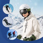 Maschere da sci Qunature, maschere da snowboard, antiappannamento UV400 donna/uomo per portatori di occhiali