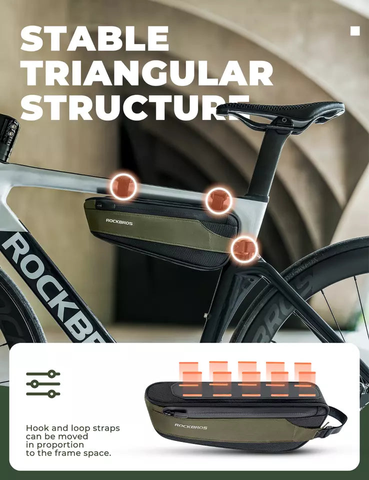 ROCKBROS borsa da telaio borsa per tubo obliquo borsa per bicicletta bici da strada MTB