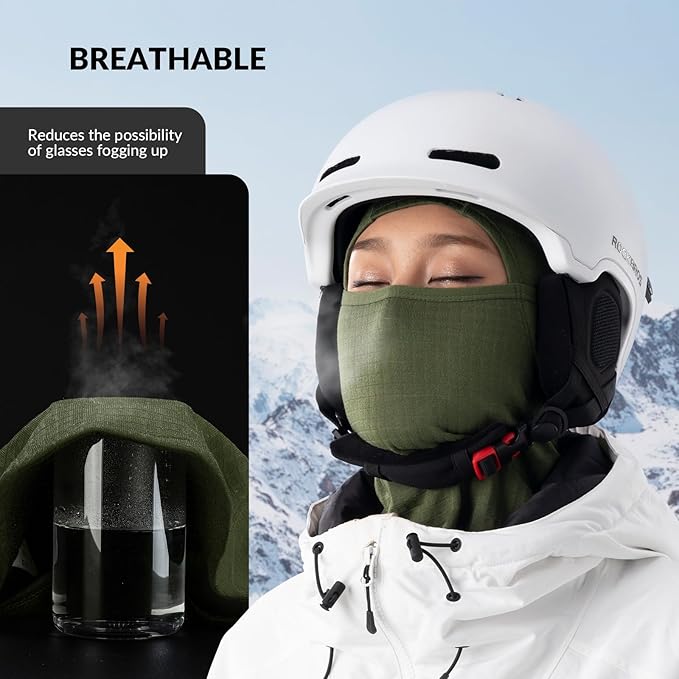 Qunature Passamontagna Passamontagna Invernale da Sci Passamontagna Sci Moto Maschera Donna/Uomo Passamontagna Caldo Antivento Traspirante per Sport all'Aria Aperta Sci Snowboard Ciclismo