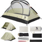 Tenda da campeggio Qunature per 2 persone Tenda zaino Tenda impermeabile con struttura a X