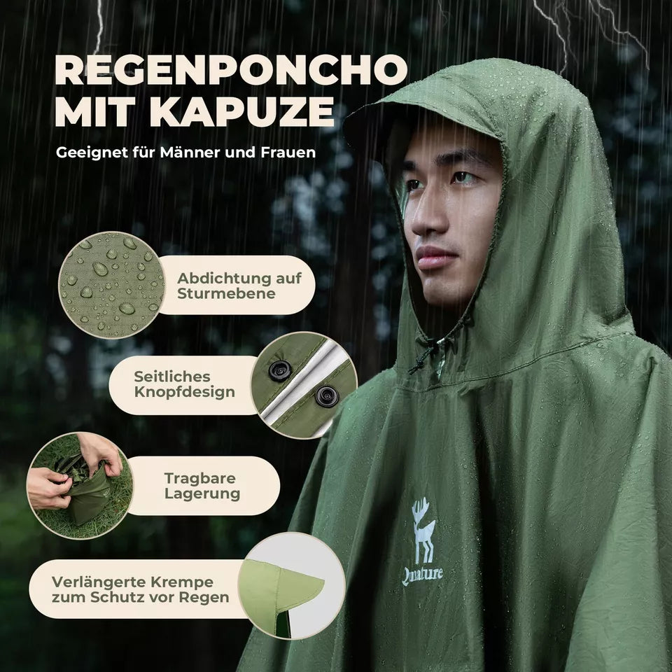 Poncho antipioggia multifunzionale Qunature Outdoor Poncho antipioggia per bicicletta