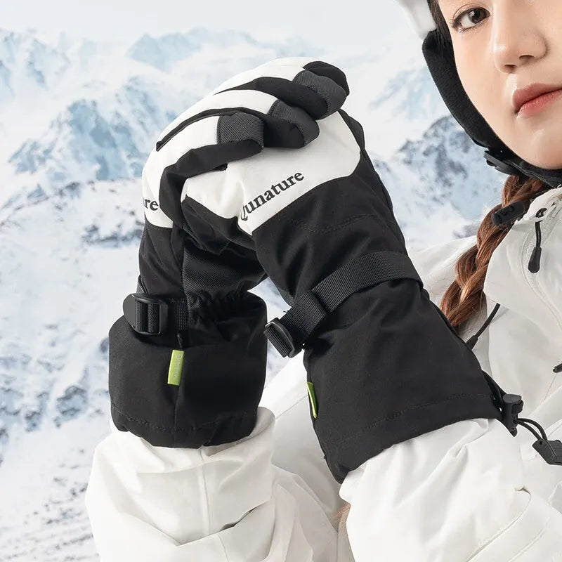 Guanti da sci invernali Qunature touchscreen guanti impermeabili neve