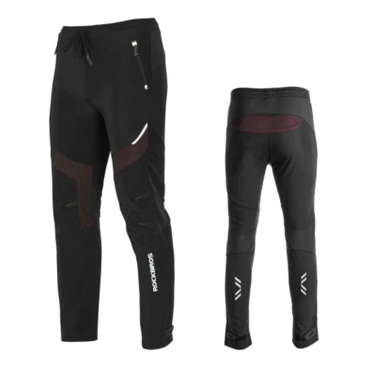 ROCKBROS Pantaloni da ciclismo Antivento Pantaloni lunghi Pantaloni da ciclismo sportivo Taglia europea M-4XL