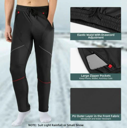 ROCKBROS pantaloni invernali da ciclismo pantaloni termici da mountain bike pantaloni antivento da ciclismo pantaloni lunghi M-4XL