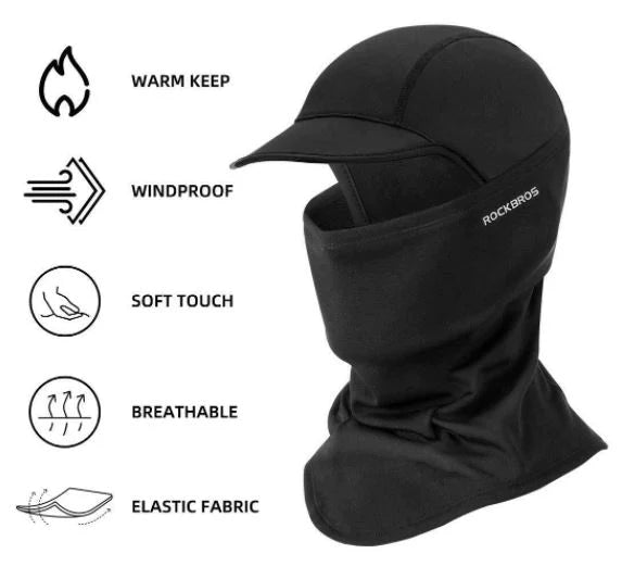 ROCKBROS Maschera passamontagna invernale Cappello caldo Cappello Moto Maschera