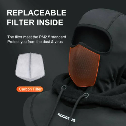 ROCKBROS Maschera da sci Thermo Fleece Balaclava Inverno Balaclava Sotto Casco