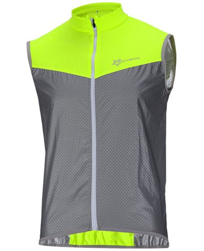 ROCKBROS Gilet da ciclismo Gilet da corsa riflettente antivento traspirante