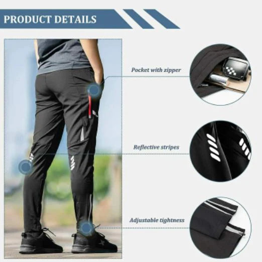 ROCKBROS Pantaloncini da ciclismo Pantaloni lunghi da ciclismo Uomo Sport Casual Nero