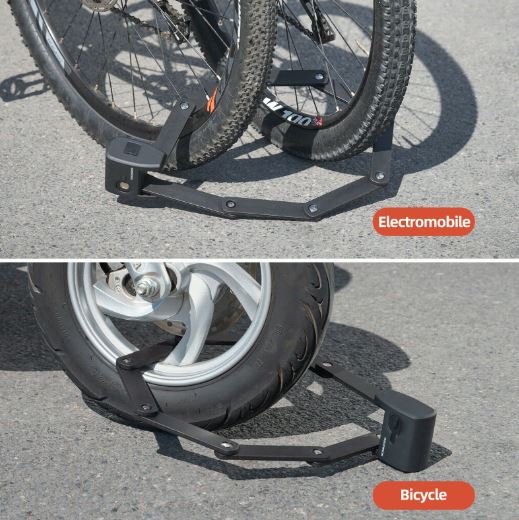 Blocco bici ROCKBROS pieghevole Bluetooth con impronta digitale e staffa di bloccaggio