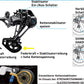 Deragliatore posteriore SHIMANO DEORE RD-M6100 12 velocità