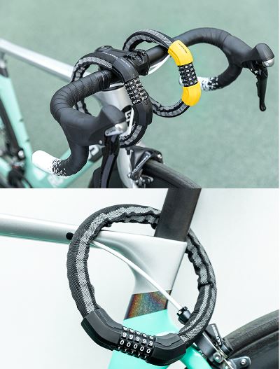 ROCKBROS lucchetto per bicicletta lucchetto a cavo lucchetto a combinazione lucchetto a catena