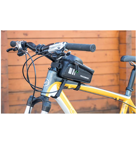 ROCKBROS 017-2BK Borsa telaio bici touchscreen cellulare fino 6.5 pollici