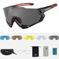 ROCKBROS 10131 Occhiali da ciclismo Occhiali da sole polarizzati con 4 lenti intercambiabili