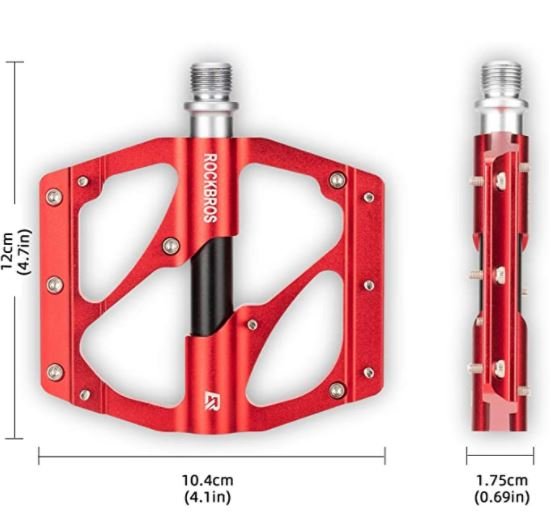 ROCKBROS 2020-12B Pedali in alluminio per MTB 9/16 pollici