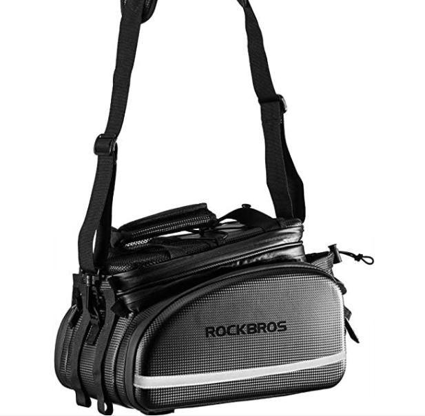 ROCKBROS A6-6 Borsa portapacchi posteriore bici 10-35L borsa impermeabile macchina fotografica