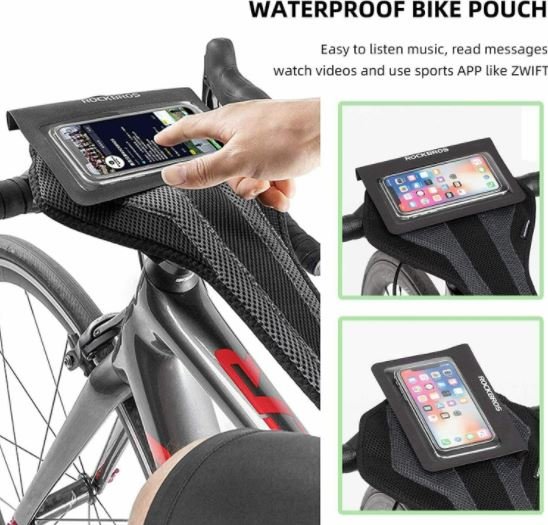 ROCKBROS raccogli sudore da bicicletta per rullo trainer anti-sudore permeabile all'aria grigio