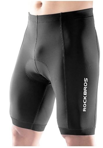 ROCKBROS Pantalonicini corti unisex per ciclismo elastici perspiranti e si asciugano in fretta con cuscinetto per sedile in 3D