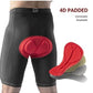 ROCKBROS Pantalonicini corti unisex per ciclismo elastici perspiranti e si asciugano in fretta con cuscinetto per sedile in 3D