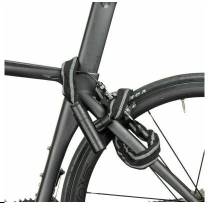 ROCKBROS LCXR0100 Lucchetto bici catena lucchetto motocicletta 116cm con chiave 6MM